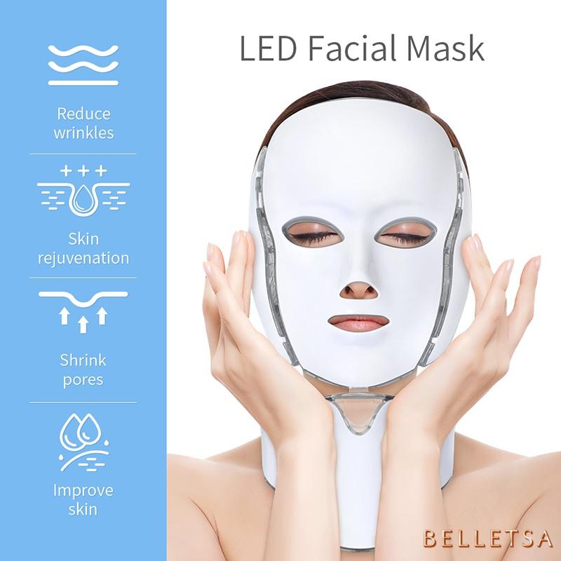 Μάσκα Φωτοθεραπείας LED 7 Χρωμάτων για Πρόσωπο και Λαιμό Μάσκα Φωτοθεραπείας LED 7 Χρωμάτων για Πρόσωπο και Λαιμό