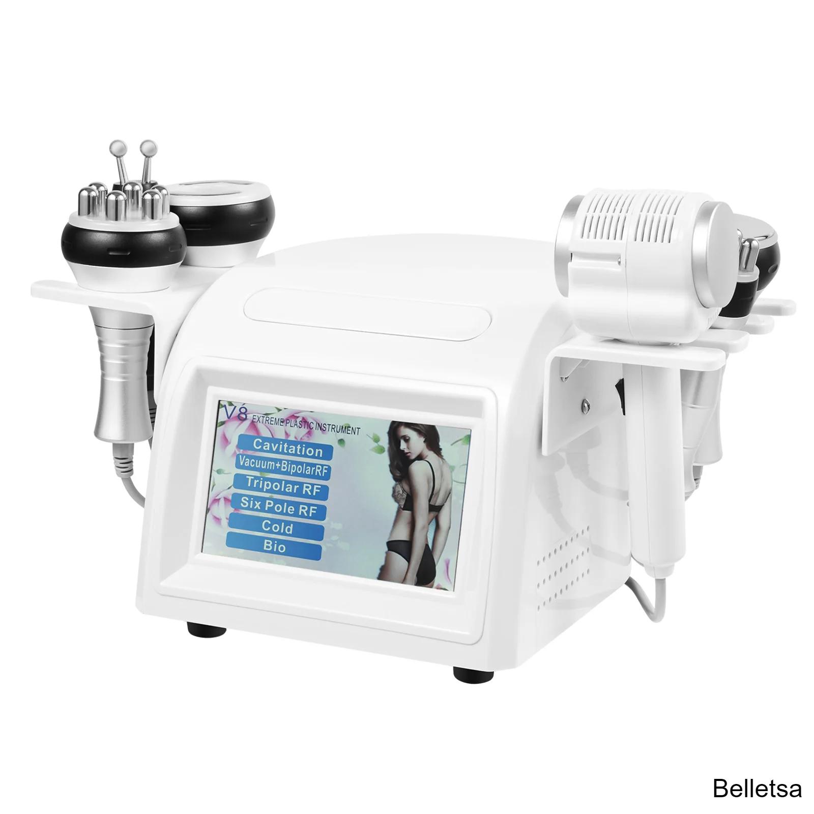 6-in-1 Beauty Machine 40K RF Fat Blasting Cavitation Machine with 6 Head for Spa Salon Home Facial Body Slimming – 250W EU Plug 6-in-1 Beauty Machine 40K RF Fat Blasting Cavitation Machine with 6 Head for Spa Salon Home Facial Body Slimming – 250W EU Plug