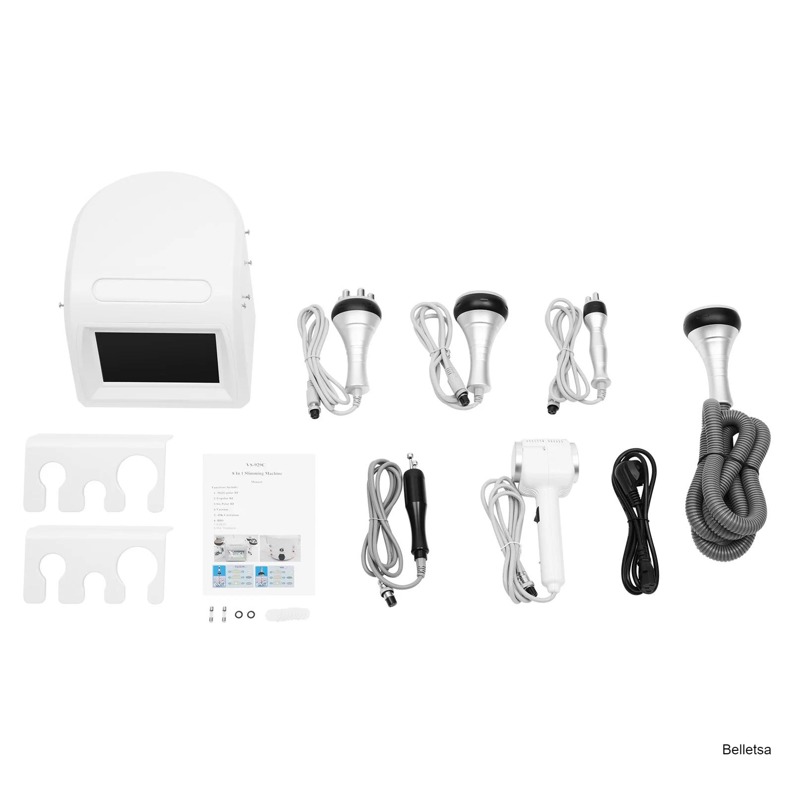 6-in-1 Beauty Machine 40K RF Fat Blasting Cavitation Machine with 6 Head for Spa Salon Home Facial Body Slimming – 250W EU Plug 6-in-1 Beauty Machine 40K RF Fat Blasting Cavitation Machine with 6 Head for Spa Salon Home Facial Body Slimming – 250W EU Plug