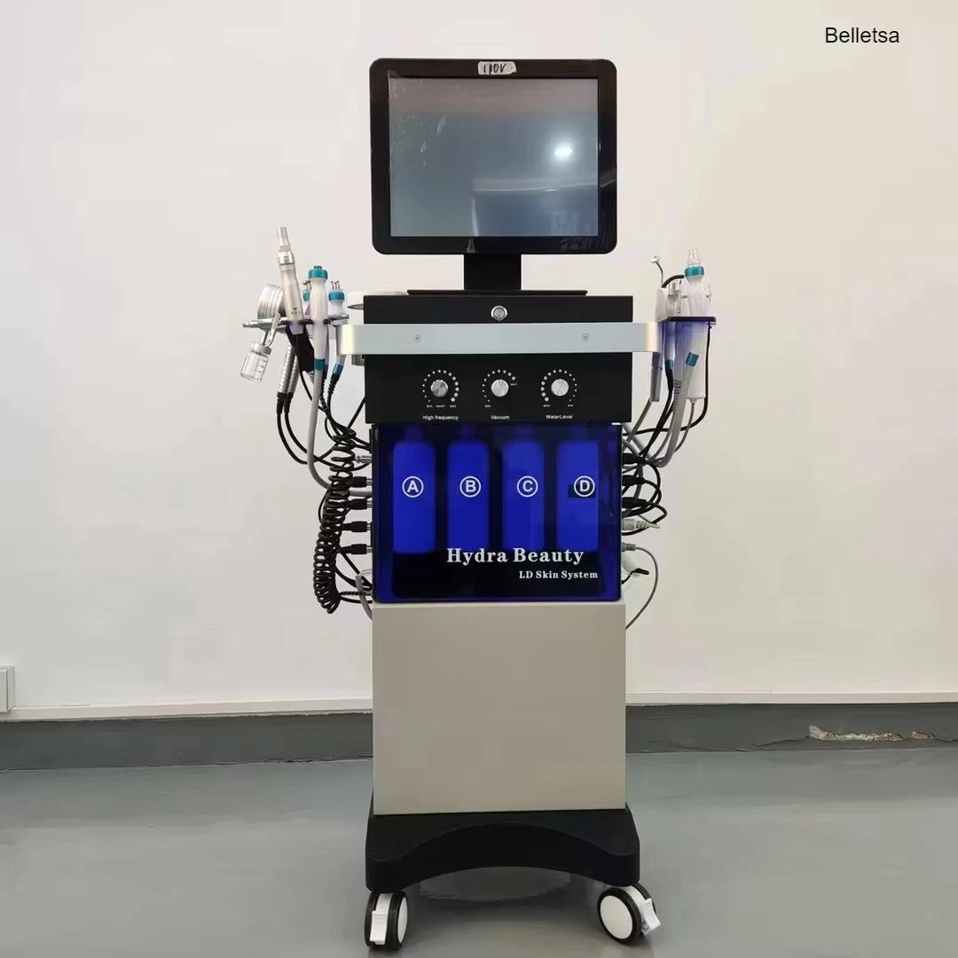 14 in 1 Diamond Peeling Hydro facial machine water jet Aqua facial Vacuum Skin Care Cleaning lifting bubble spa Newest 14 in 1 Diamond Peeling Hydro facial machine water jet Aqua facial Vacuum Skin Care Cleaning lifting bubble spa Newest