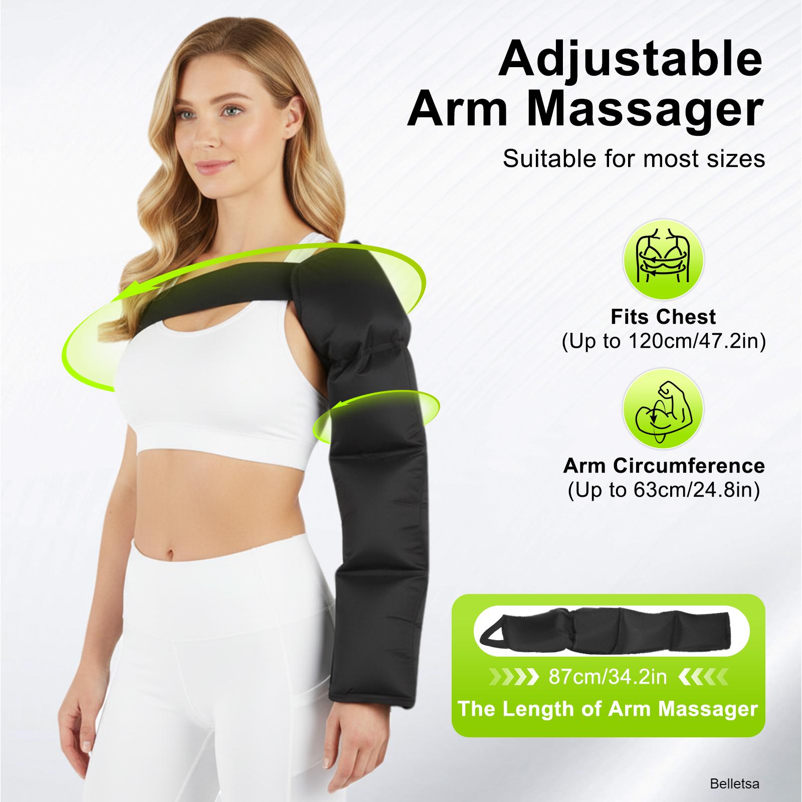 Air Compression Arm Leg Massager Set with 10 Intensity Levels Full Coverage Pain Relief Leg Massager One Size for Men Women Home Air Compression Arm Leg Massager Set with 10 Intensity Levels Full Coverage Pain Relief Leg Massager One Size for Men Women Home