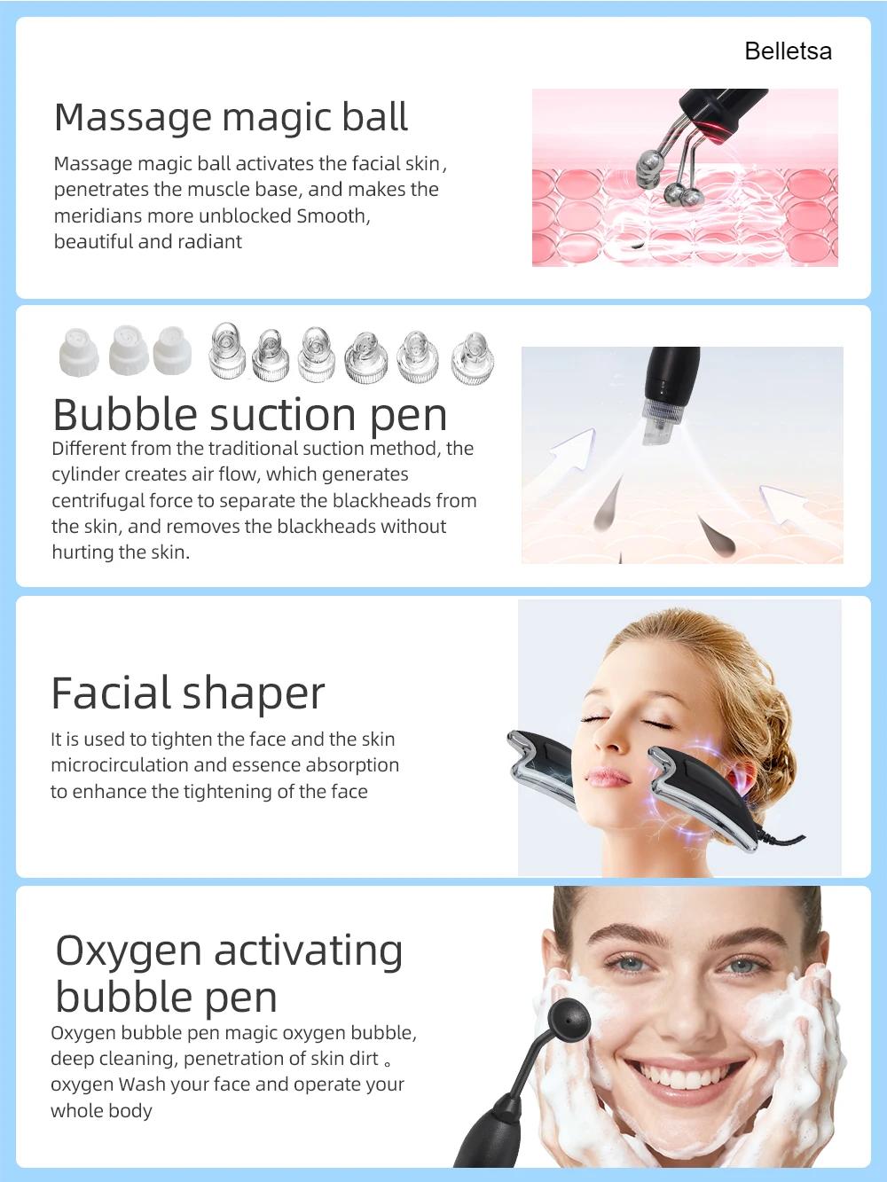 AOKO Updated 12 in 1 Bubbles Skincare Facial spa Hydrogen Purification Face Cleaning Professional Beauty Machines AOKO Updated 12 in 1 Bubbles Skincare Facial spa Hydrogen Purification Face Cleaning Professional Beauty Machines